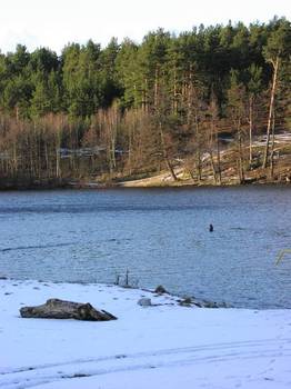 Rzeka Brda - widok z mostu w Mylofie fot. B. Grabowska