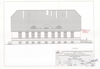 Projekt rekonstrukcji dworu – ewewacja północno - zachodnia